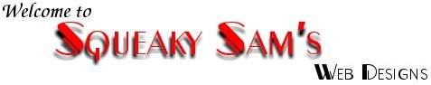 Squeaky Sam's Web Designs - Start as a Client, Remain as a Friend! Reasonable Prices.
